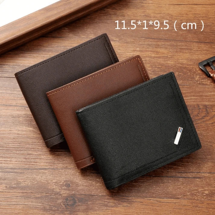 Cartera Massimo Bifold – Elegancia y Seguridad en Cuero Genuino