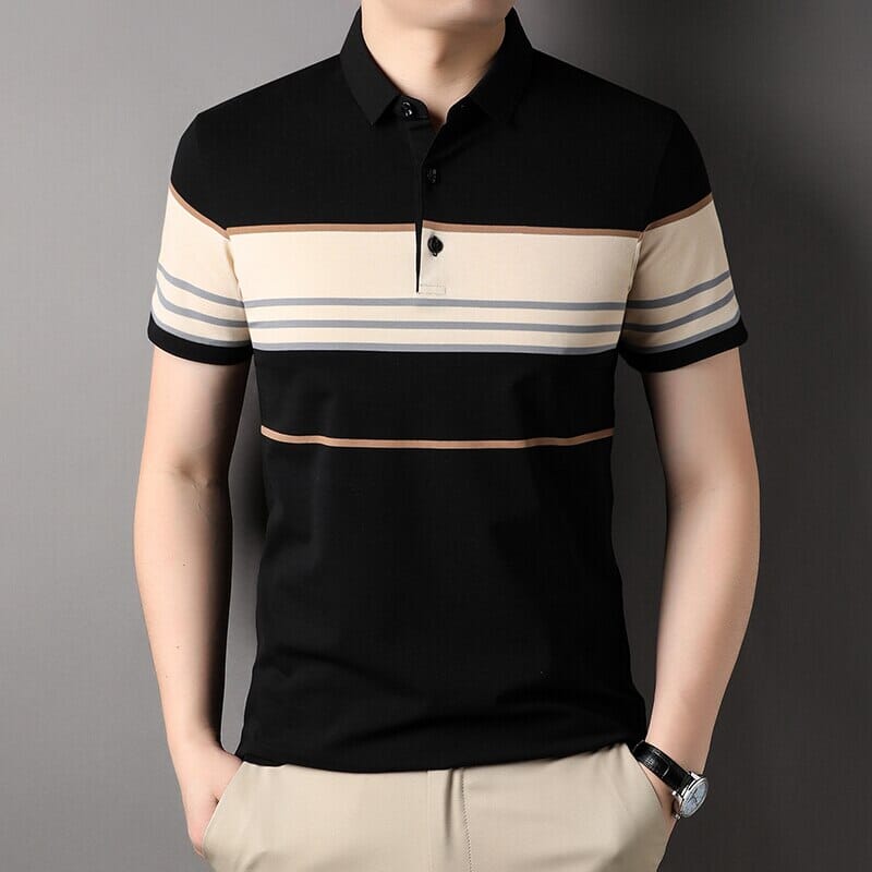 Polo Bravon Argos – Estilo Moderno con Rayas Elegantes