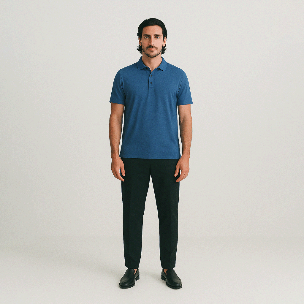 Camisa Polo de Seda para Hombre Bravon