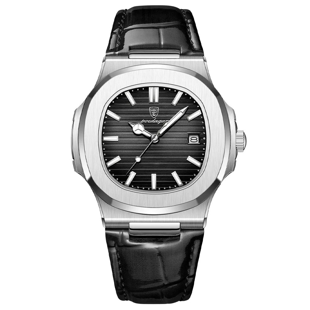 Reloj Bravon Noir – Minimalismo y Elegancia con Correa de Cuero Premium